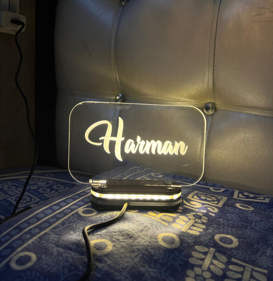 Customisable Name Display Desk Lamp