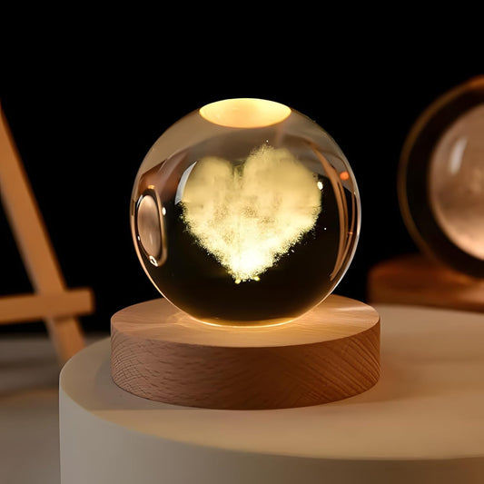 Heart – Glass Ball Lamp