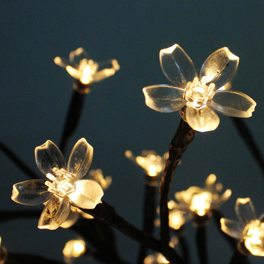 Light-Up Blossom Floral Table Tree Lamp